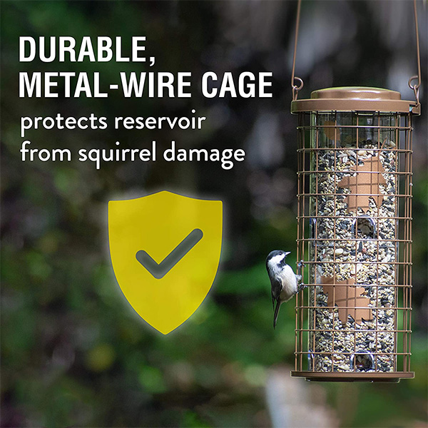 COPPER SQUIRREL STUMPER WILD BIRD FEEDER - Image 3