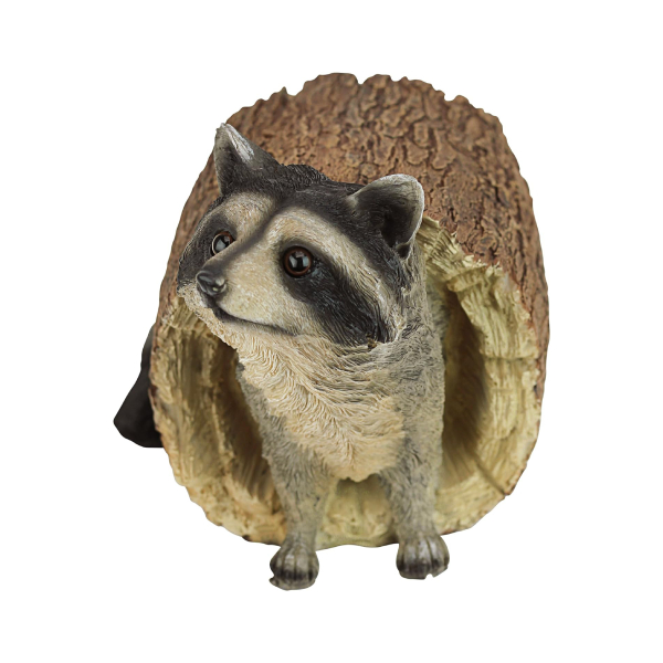 FULL COLOR POLYRESIN RACCOON STATUE - Image 3