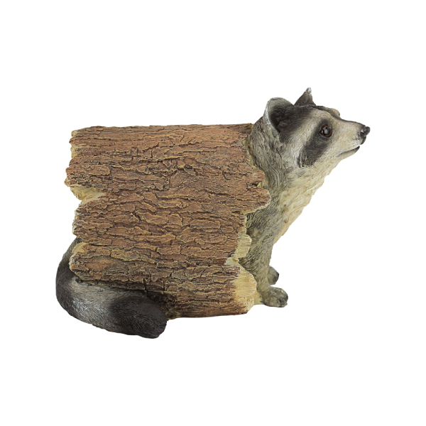 FULL COLOR POLYRESIN RACCOON STATUE - Image 4