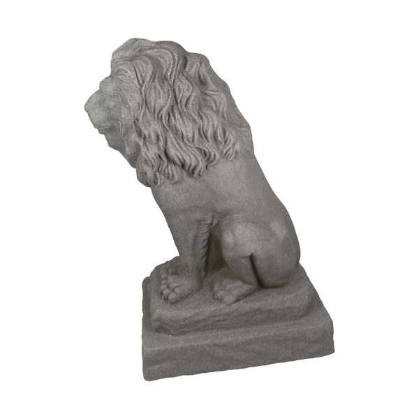 RESIN GUARDIAN LION OUTDOOR STATUE - Image 2
