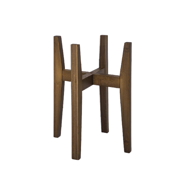 MID-CENTURY ADJUSTABLE BAMBOO PLANT STAND