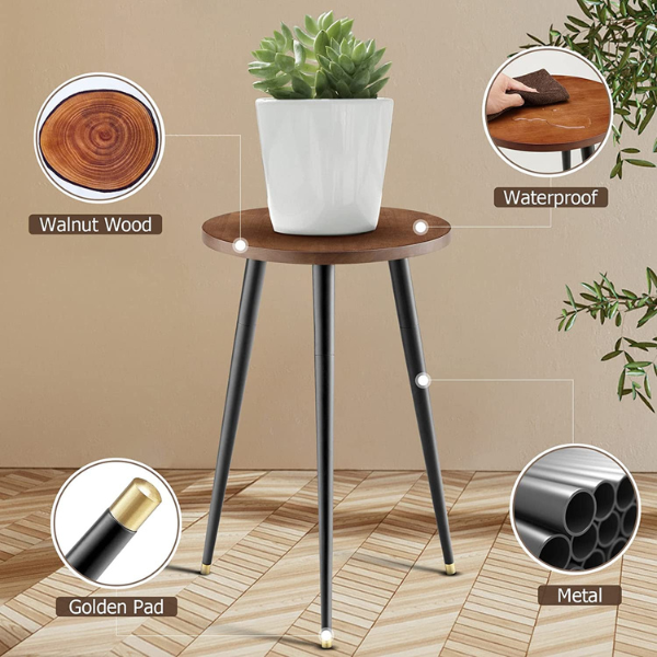 MID-CENTURY WOODEN INDOOR PLANT STAND - Image 4