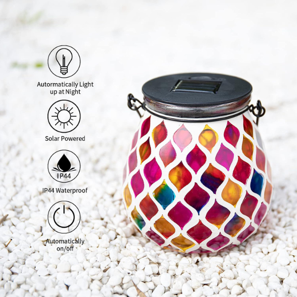 MOSAIC SOLAR OUTDOOR LANTERN - Image 3