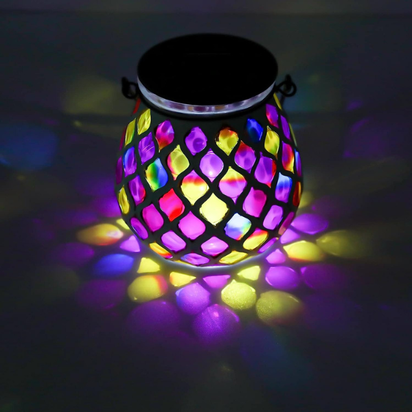 MOSAIC SOLAR OUTDOOR LANTERN - Image 4