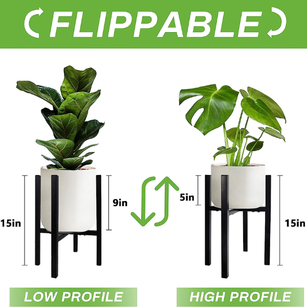 HEAVY-DUTY ADJUSTABLE METAL PLANT STAND - Image 2